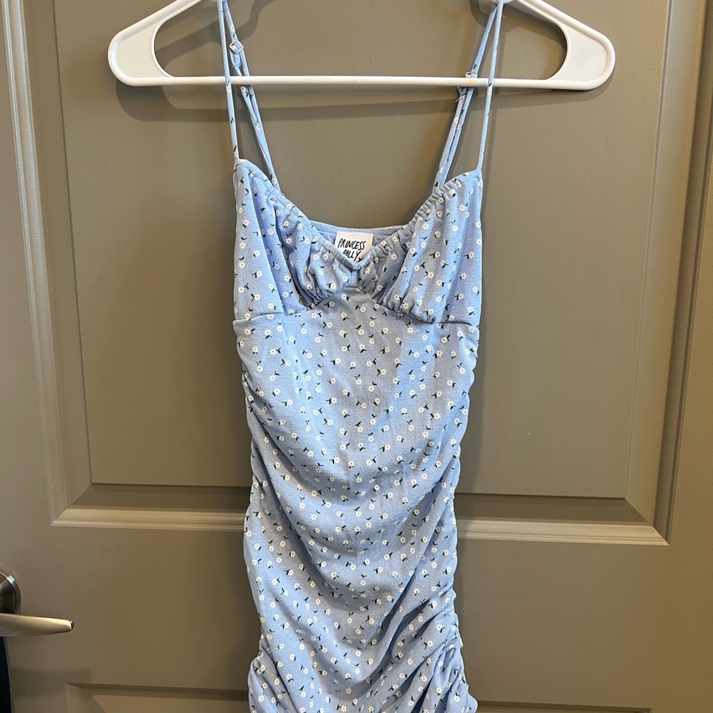 Princess Polly Light Blue Mini Dress